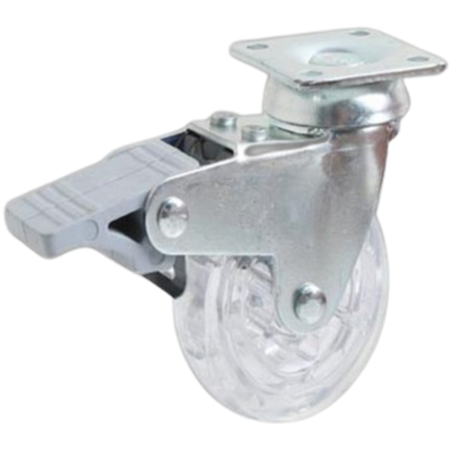MERAX MOBİLYA 3321F 50x20 mm ŞEFFAF FRENLİ TABLALI TEKER